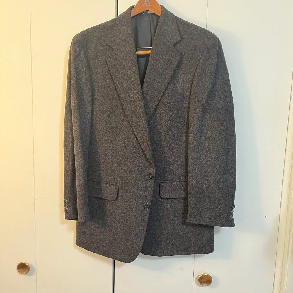 Ron Chereskin Luxurious Lambswool & Cashmere 3 btn Sport Coat Blazer 42